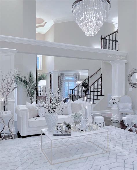 Pin by SeeKlarity on Home Decor Ideas White living room decor, Glam