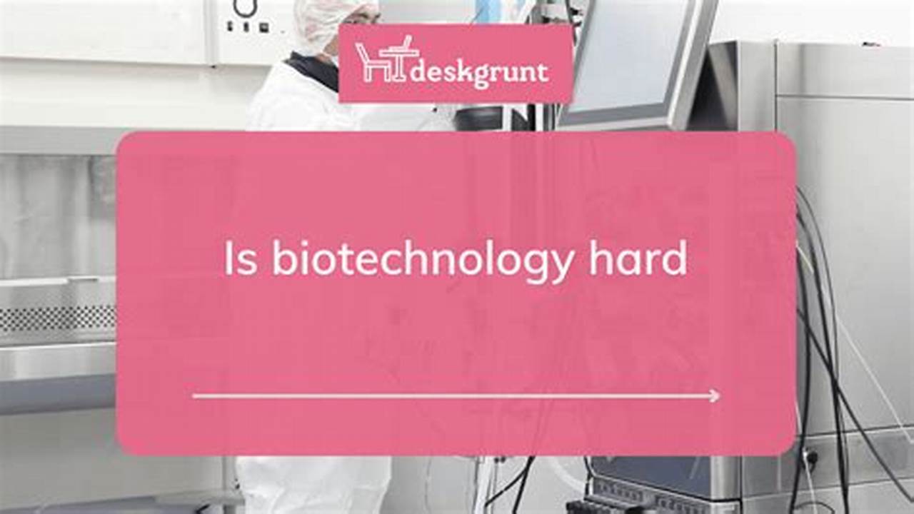 Unveiling the Enigma: How Hard Is Biotechnology?