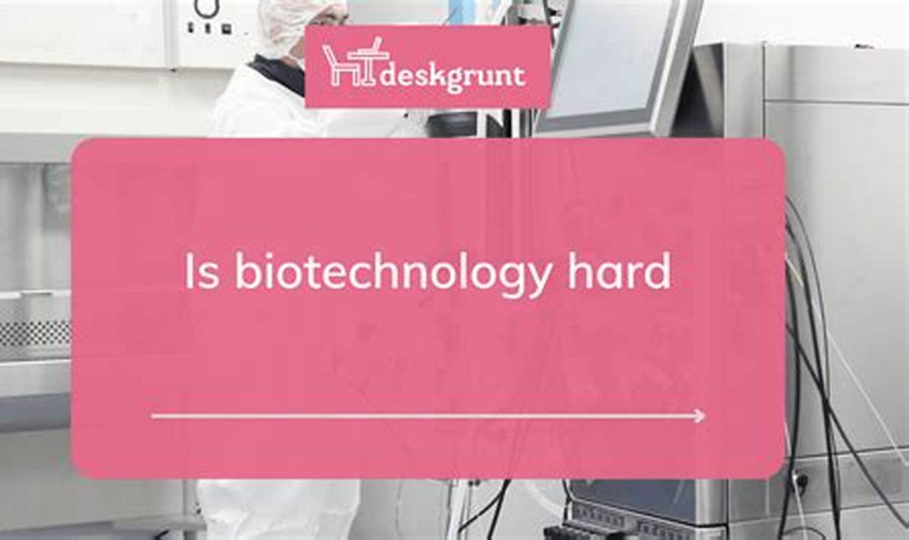 Unveiling the Enigma: How Hard Is Biotechnology?