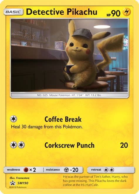 Pokemon Trading Card Game Detective Pikachu Single Card Rare Holo