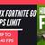 is fortnite capped at 60 fps