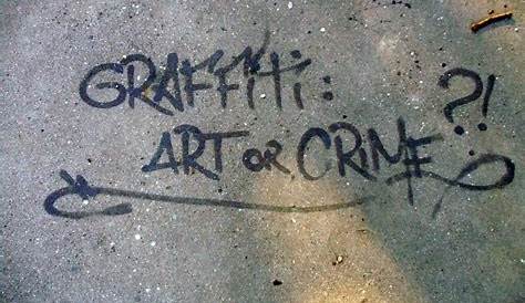 Banksy Graffiti Is A Crime Canvas Pop Culture Wall Art