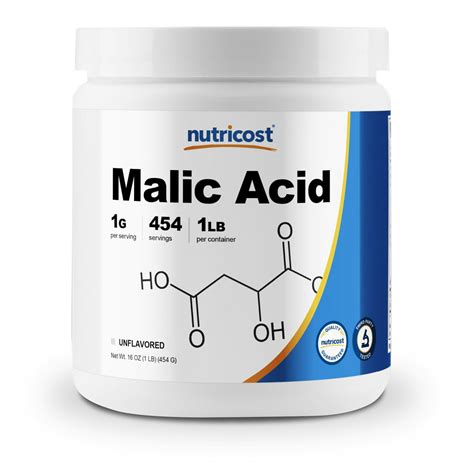 Pure Malic Acid ⊘ NonGMO GlutenFree ☮ Vegan
