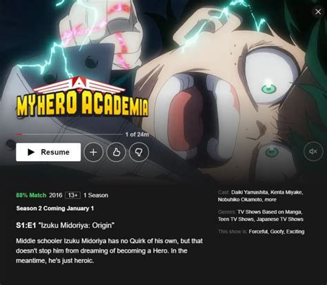 Is My Hero Academia On Netflix Uk 2021 Academy Image