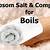 is soaking in epsom salt good for boils