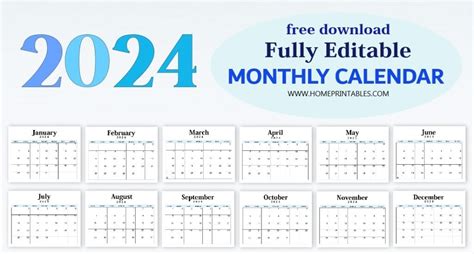Is There A Printable Calendar In Word 2024?