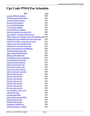 is 97010 a timed code