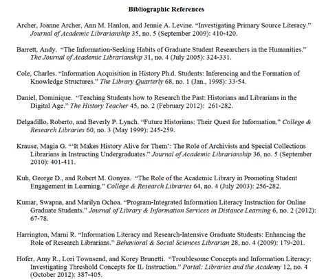is a bibliography a reference list