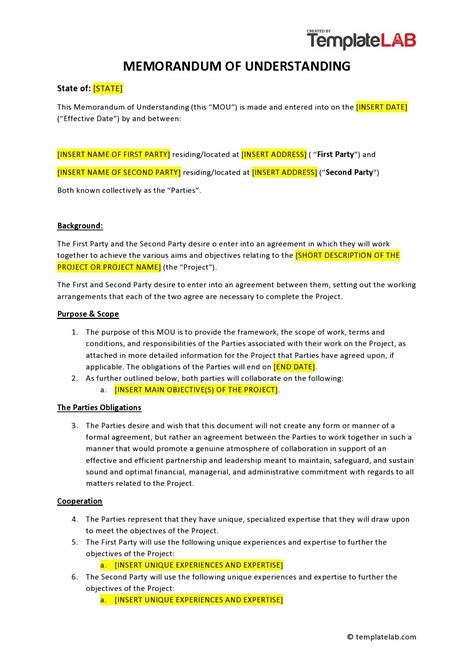 is a memorandum of understanding a contract