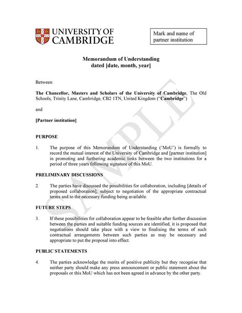 is a memorandum of understanding binding
