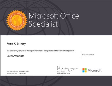 is a microsoft certification in excel worth it