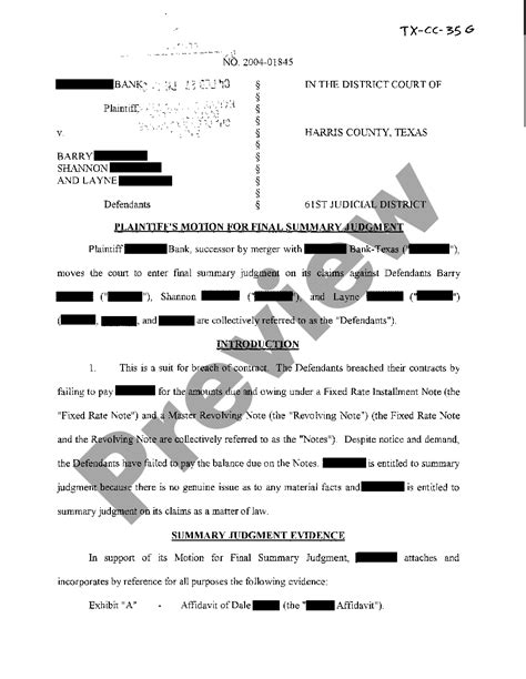 is a motion for summary judgment a final judgment