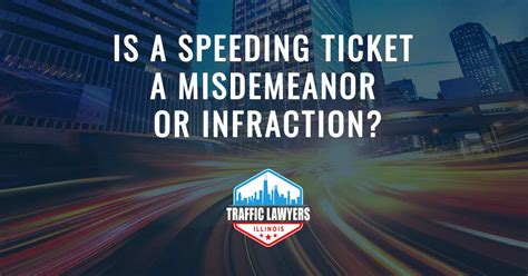 is a speeding ticket a misdemeanor in illinois