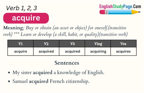 Is Acquire An Action Verb