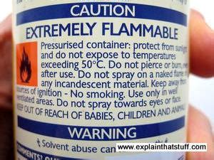 Is Aerosol Deodorant Flammable