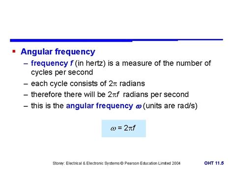 Is Angular Frequency In Hertz