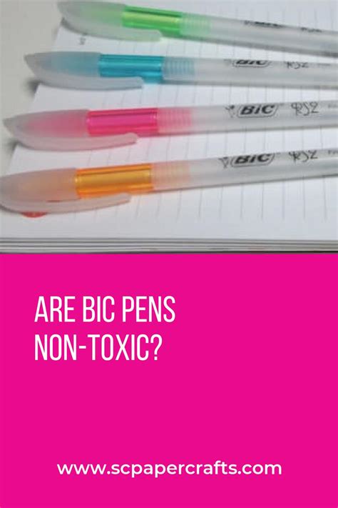 is bic pen ink toxic for tattoos