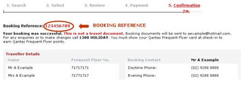 is booking reference the same as confirmation number