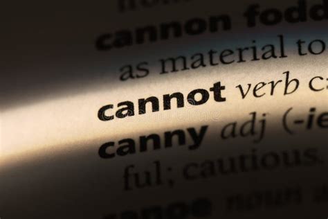 is cannot in the dictionary