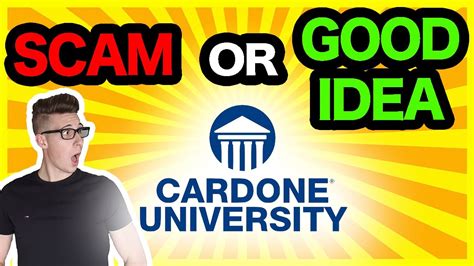 is cardone university a scam