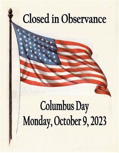 is chase bank closed on columbus day 2023