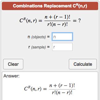 Is Combination With Replacement