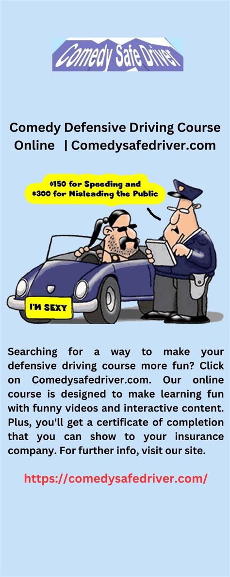 is comedy defensive driving legit