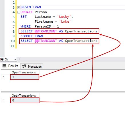 is commit required in sql server