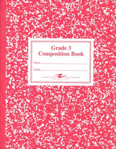 Is Composition Notebook For Grade 3