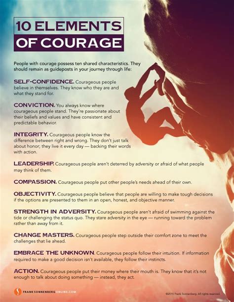 is courage a value or attribute