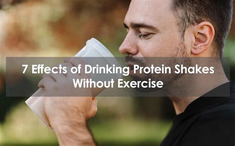 Is Drinking Whey Protein Without Exercising Bad