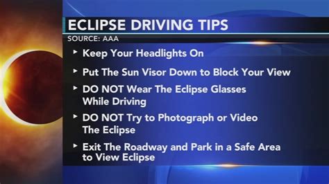 is driving safe during eclipse