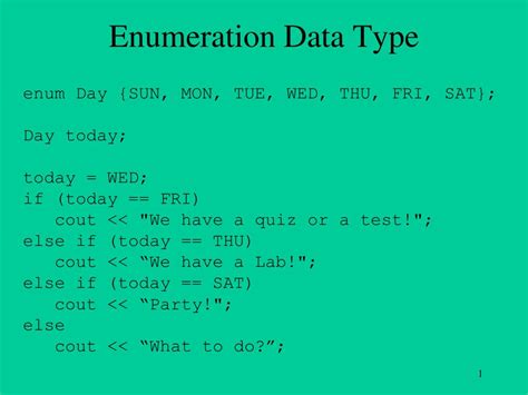 is enum a data type