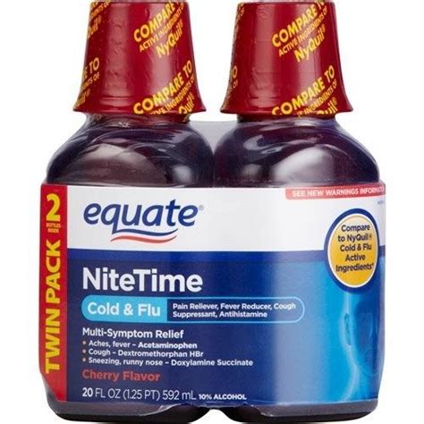 is equate cold and flu the same as nyquil