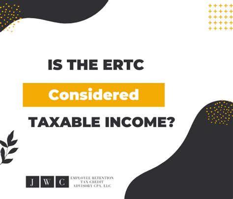 is ertc considered taxable income