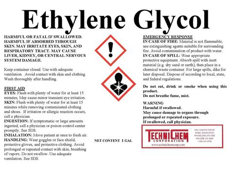 is ethylene glycol a hazardous waste
