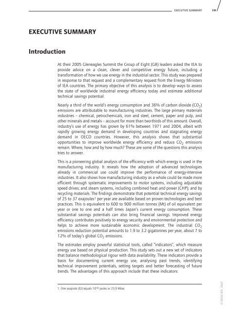 is executive summary the same as introduction