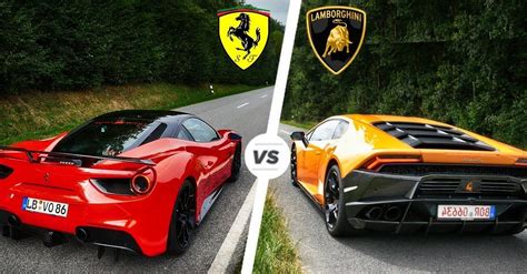 is ferrari faster than lambo