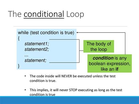 is for loop a conditional statement