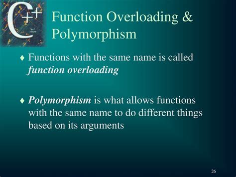 is function overloading and polymorphism same
