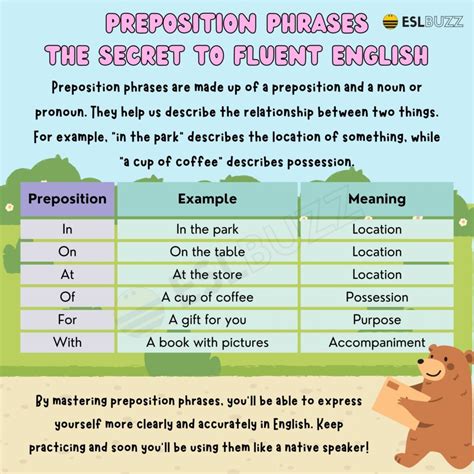 is get a prepositional phrase