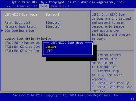 is gpt legacy or uefi