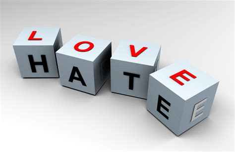 is hate and not like the same thing
