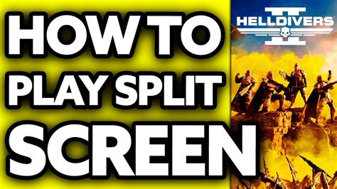 is helldivers split screen