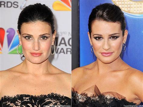 is idina menzel related to lea michele