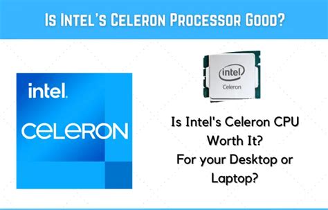 is intel celeron processor good for programming
