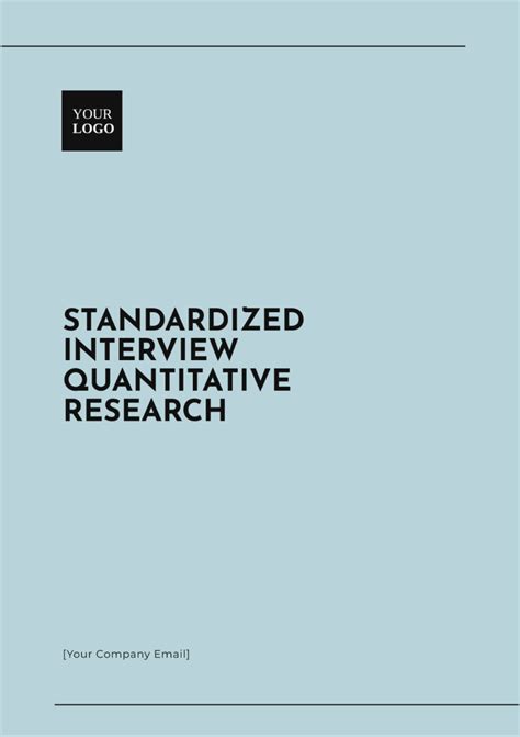 is interview a quantitative research