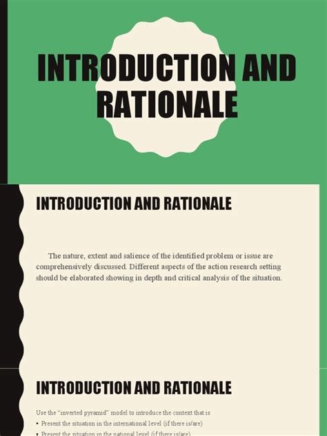 is introduction and rationale the same