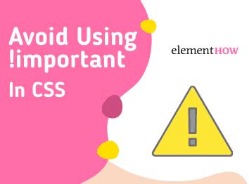 is it bad to use important in css