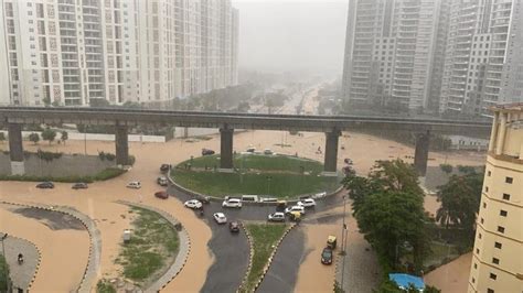 is it going to rain in gurugram today